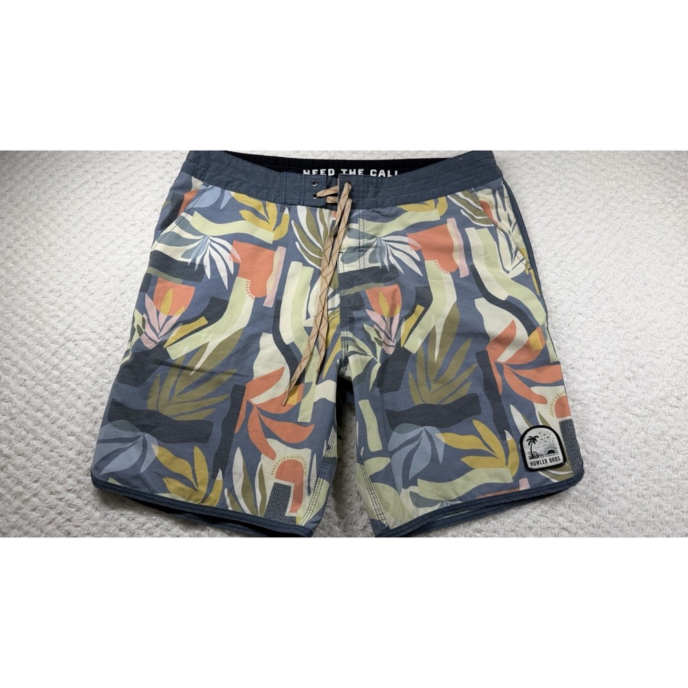 Howler Bros Men's Board Shorts Drawstring Pockets 36